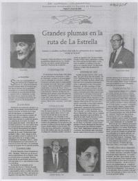 Grandes plumas en la ruta de "La Estrella".