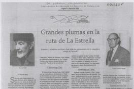 Grandes plumas en la ruta de "La Estrella".