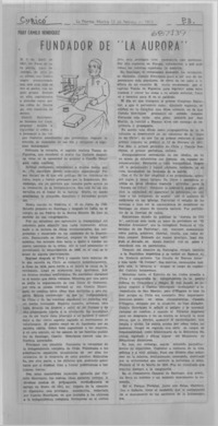 Fundador de "La Aurora".