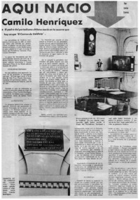 Aquí nació Camilo Henríquez