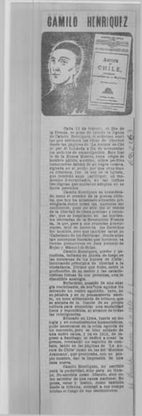 Camilo Henríquez.