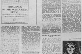 Principios de microbiología bucal.