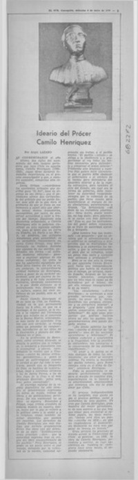 Ideario del prócer Camilo Henríquez.