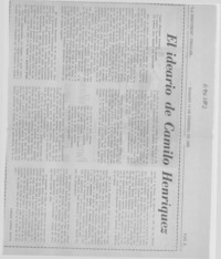 El ideario de Camilo Henríquez