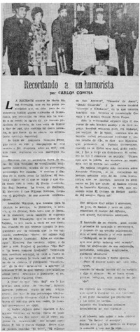 Recordando a un humorista