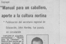 Manual para un caballero, aporte a la cultura nortina