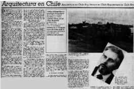 Arquitectura en Chile : [entrevista]