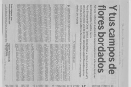 Y tus campos de flores bordados