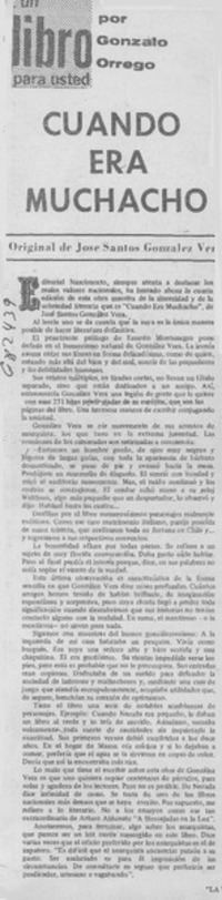 Cuando era muchacho