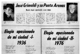 José Grimaldi y su Punta Arenas.