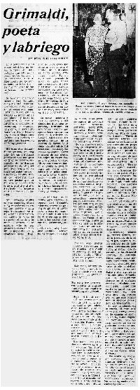 Grimaldi, poeta y labriego