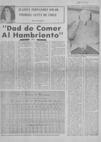 Dad de comer al hambriento"