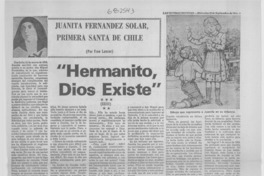 Hermanito, Dios existe"