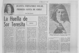 La huella de Sor Teresita