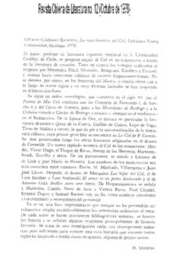 La ruta literaria del Cid