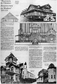 Provincia de Osrno: arquitectura en madera" 1850-1928.