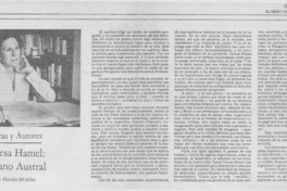 Teresa Hamel: verano austral