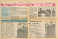 Habla el "abogado del diablo" para la primera santa chilena