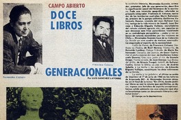 Doce libros generacionales