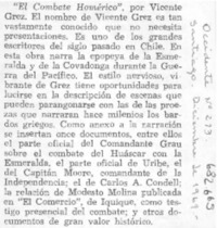 El Combate homérico.