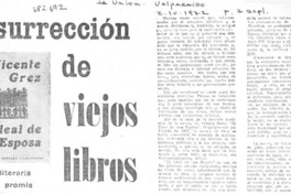 Resurrección de viejos libros