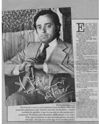 A Pablo con amor de Pablo : [entrevista]