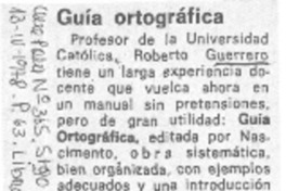 Guía ortográfica