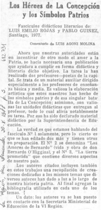 Los héroes de La Concepción y los símbolos patrios