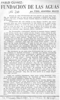 Fundación de las aguas