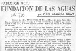 Fundación de las aguas