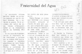 Fraternidad del agua