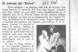 El intento de "Elvira".