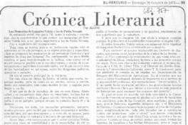 Crónica literaria