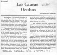 Las causas ocultas
