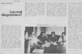 ¿Un mal diagnóstico?