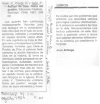 Acción de Dios, fiesta del pueblo