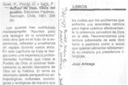 Acción de Dios, fiesta del pueblo