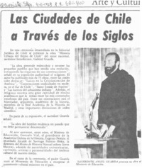 Las Ciudades de Chile a través de los siglos.