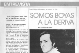 Somos boyas a la deriva