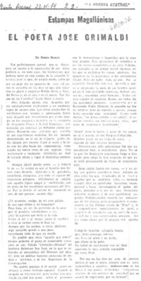 El poeta José Grimaldi