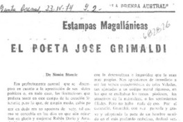El poeta José Grimaldi