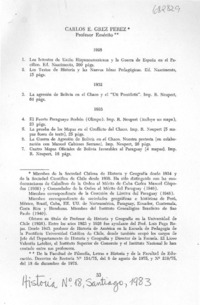 Carlos E. Grez Pérez profesor emérito.