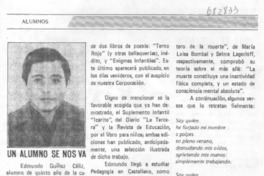 Un Alumno se nos va.