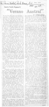 Verano austral