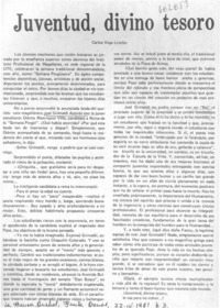 Juventud, divino tesoro
