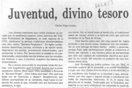 Juventud, divino tesoro