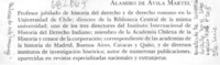 Alamiro de Avila Martel.