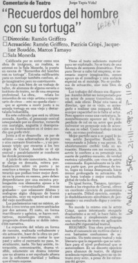 "Recuerdos del hombre con su tortuga"