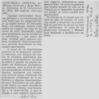 Astrofísica general.