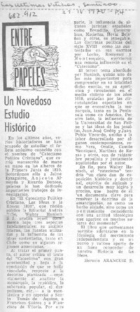 Un novedoso estudio histórico